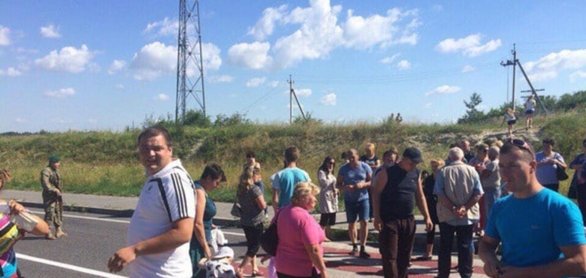 Протест на украинско-польской границе