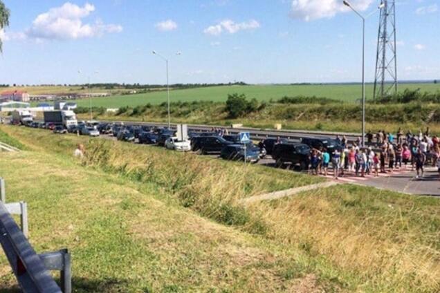 протест на границе с Польшей