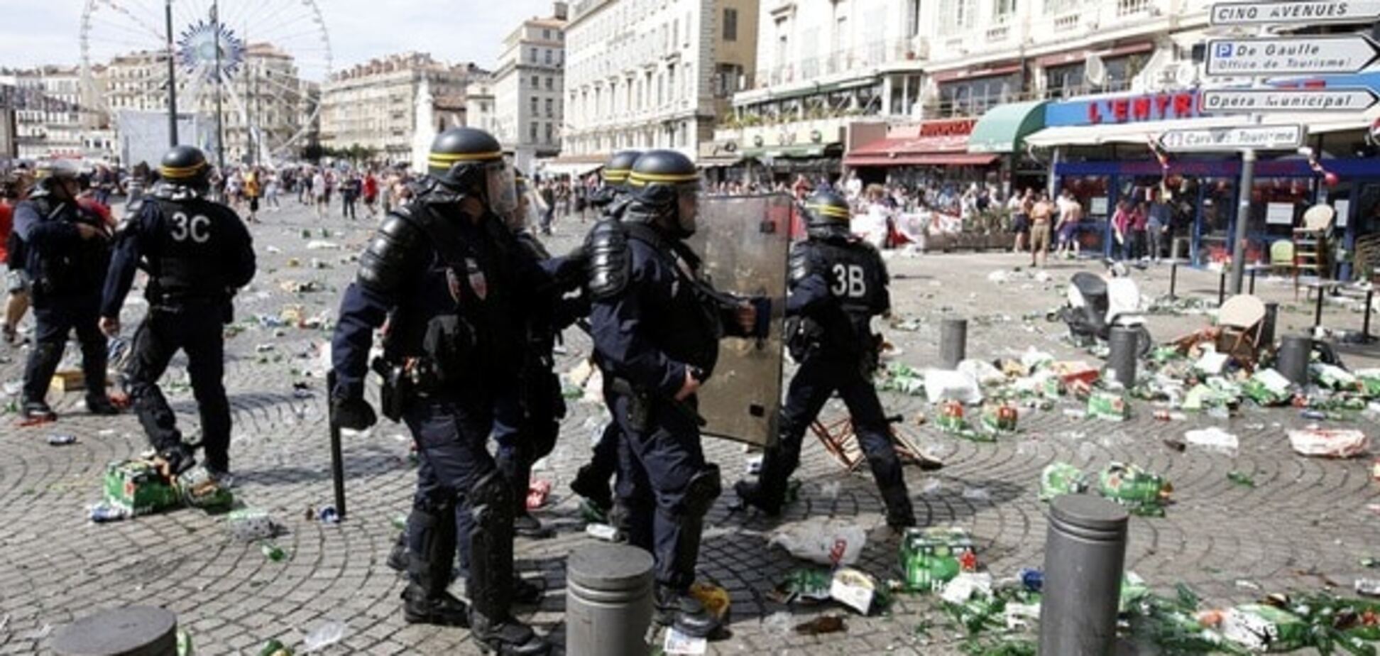 Англия – Россия драка