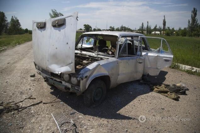 Легковой автомобиль на Донбассе