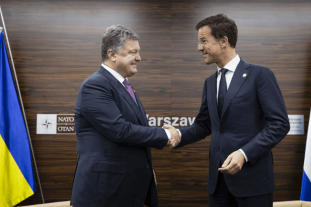 Петр Порошенко, Марк Рютте