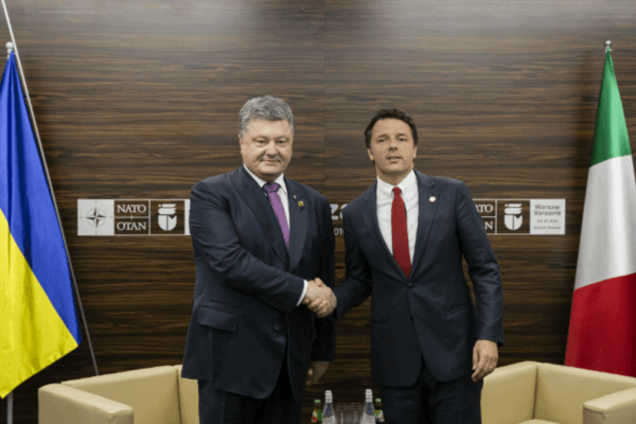 Петр Порошенко, Маттео Ренци