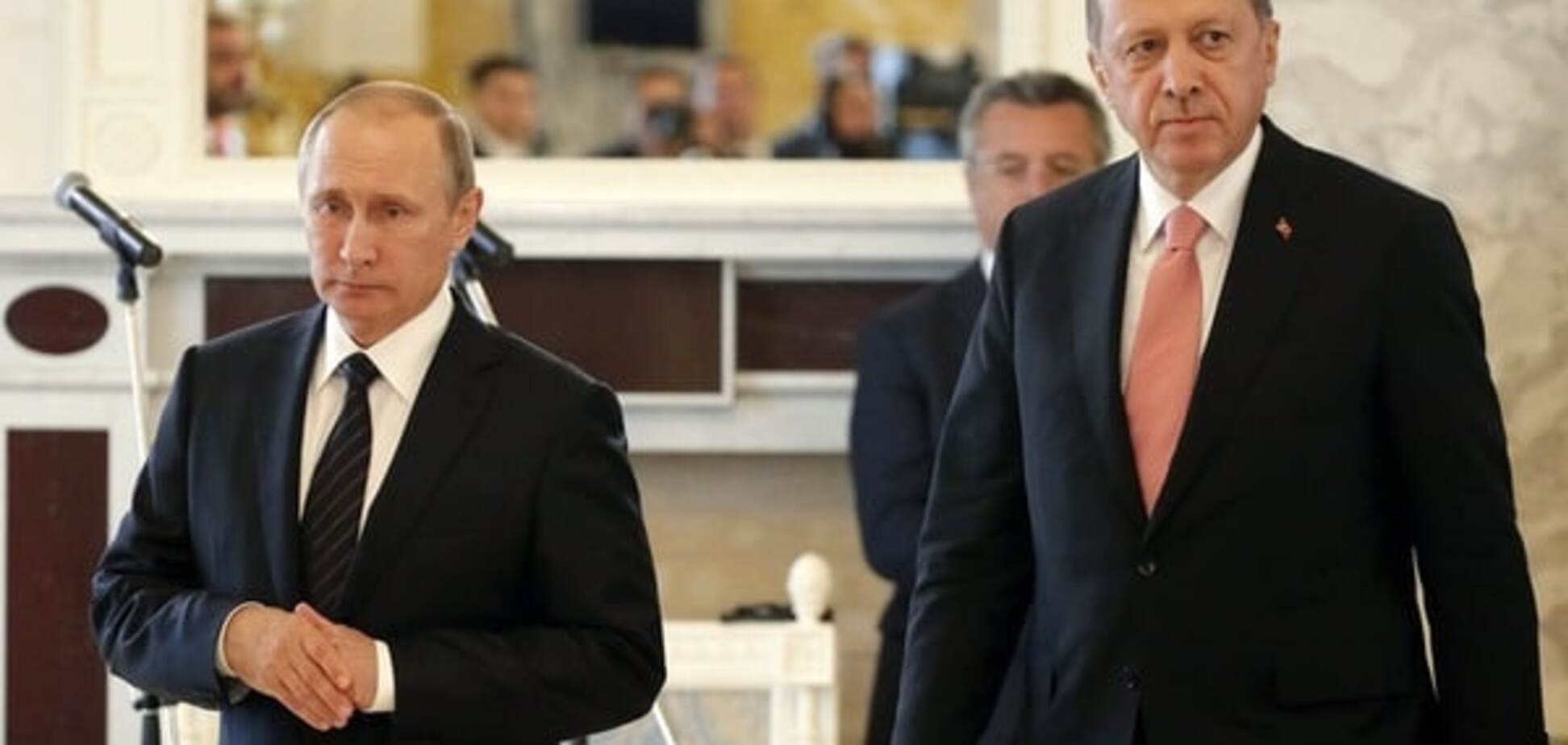 Президент России Владимир Путин, президент Турции Реджеп Эрдоган