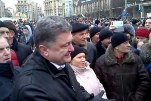 Петр Порошенко на Майдане