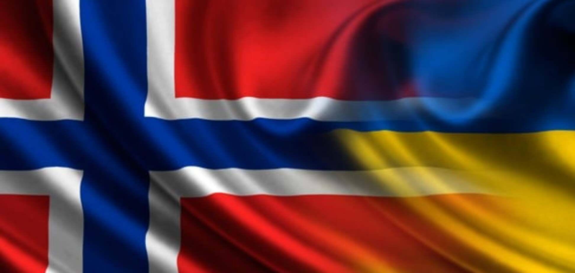 Флаг Норвегии, флаг Украины