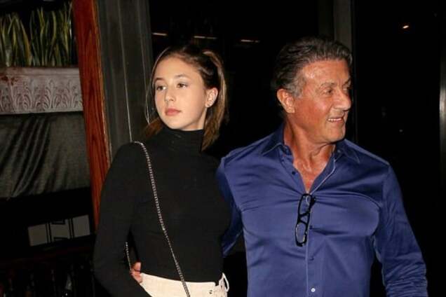 Скарлетт и Сильвестр Сталлоне