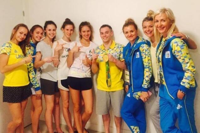 Олимпиада-2016: в сети показали, как в сборной Украины отметили 'золото' Верняева - яркие фото
