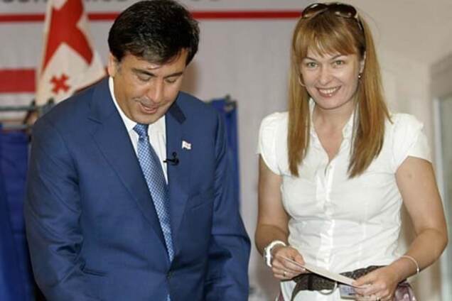 Михеил Саакашвили и его жена