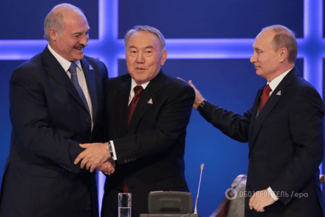 Путин, Назарбаев, Лукашенко