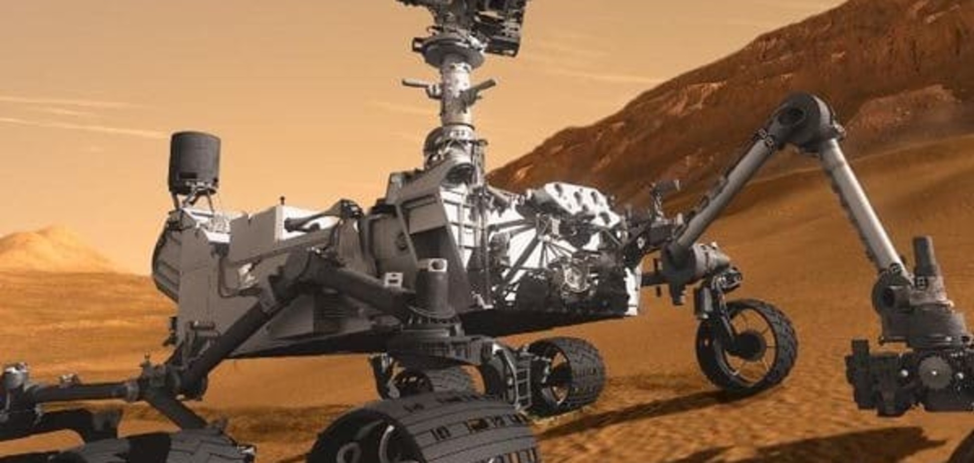 'Curiosity' показал панорамное видео холмов на Марсе