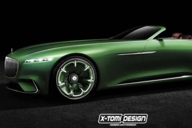 Появились изображения сверхдлинного купе Vision Mercedes-Maybach без крыши: фотофакт