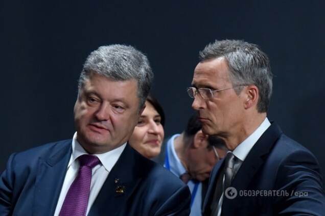Петр Порошенко и Йенс Столтенберг
