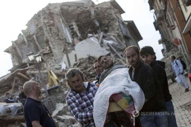 землетрясение Италия