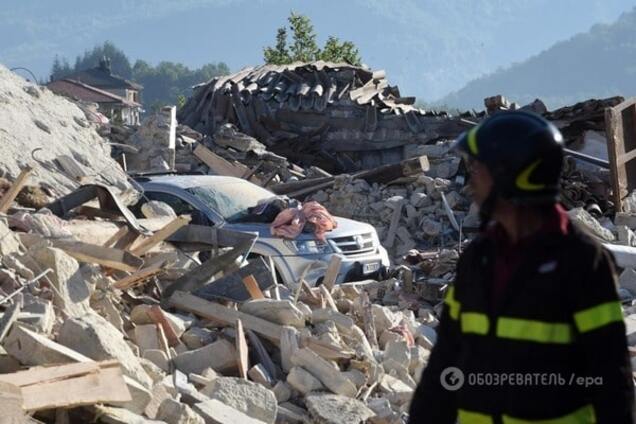 землетрясение Италия