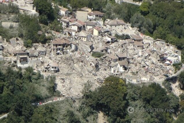 землетрясение Италия