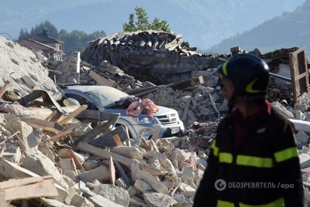 Землетрясение в Италии