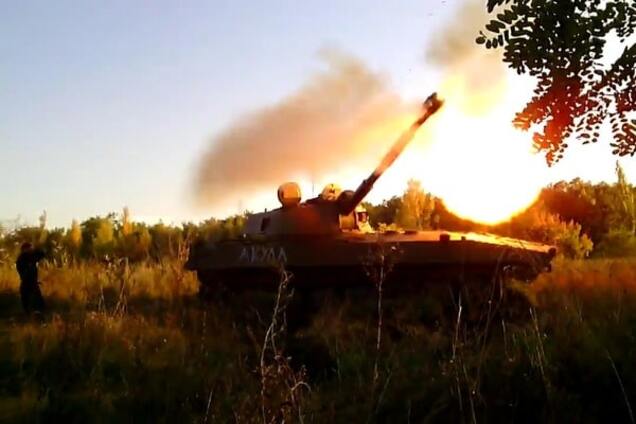 Артиллерия террористов в зоне АТО