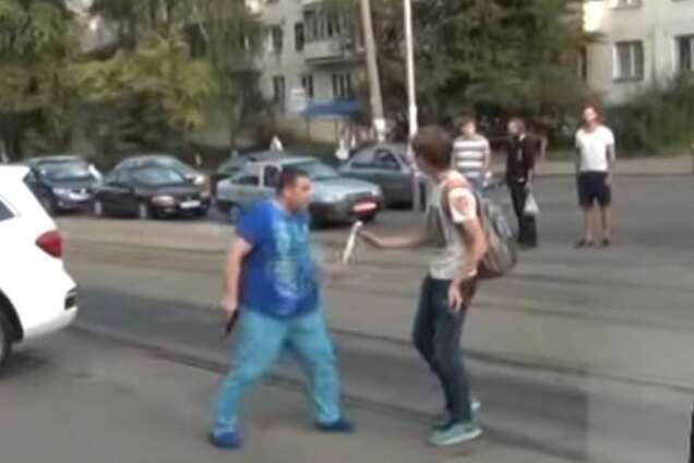 нападение на активиста в Киеве