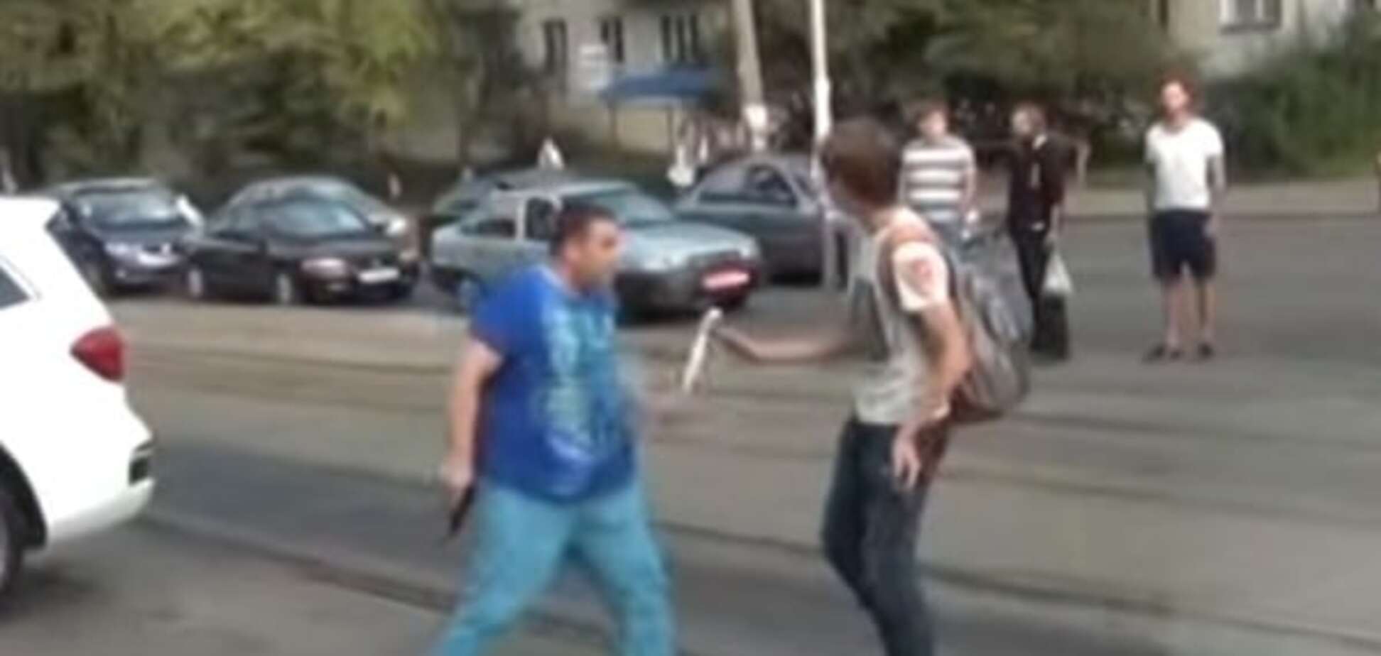 нападение на активиста в Киеве