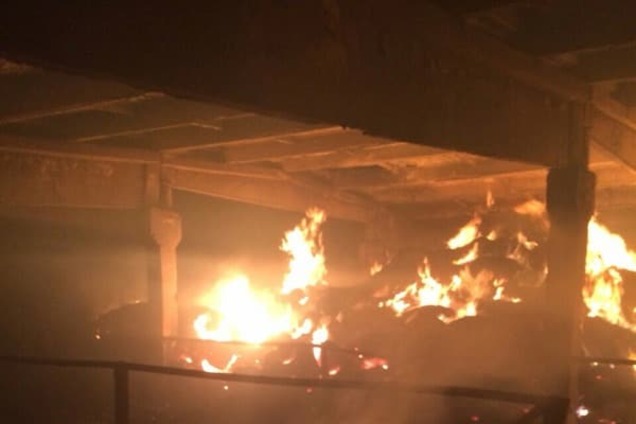 Пожар на ферме