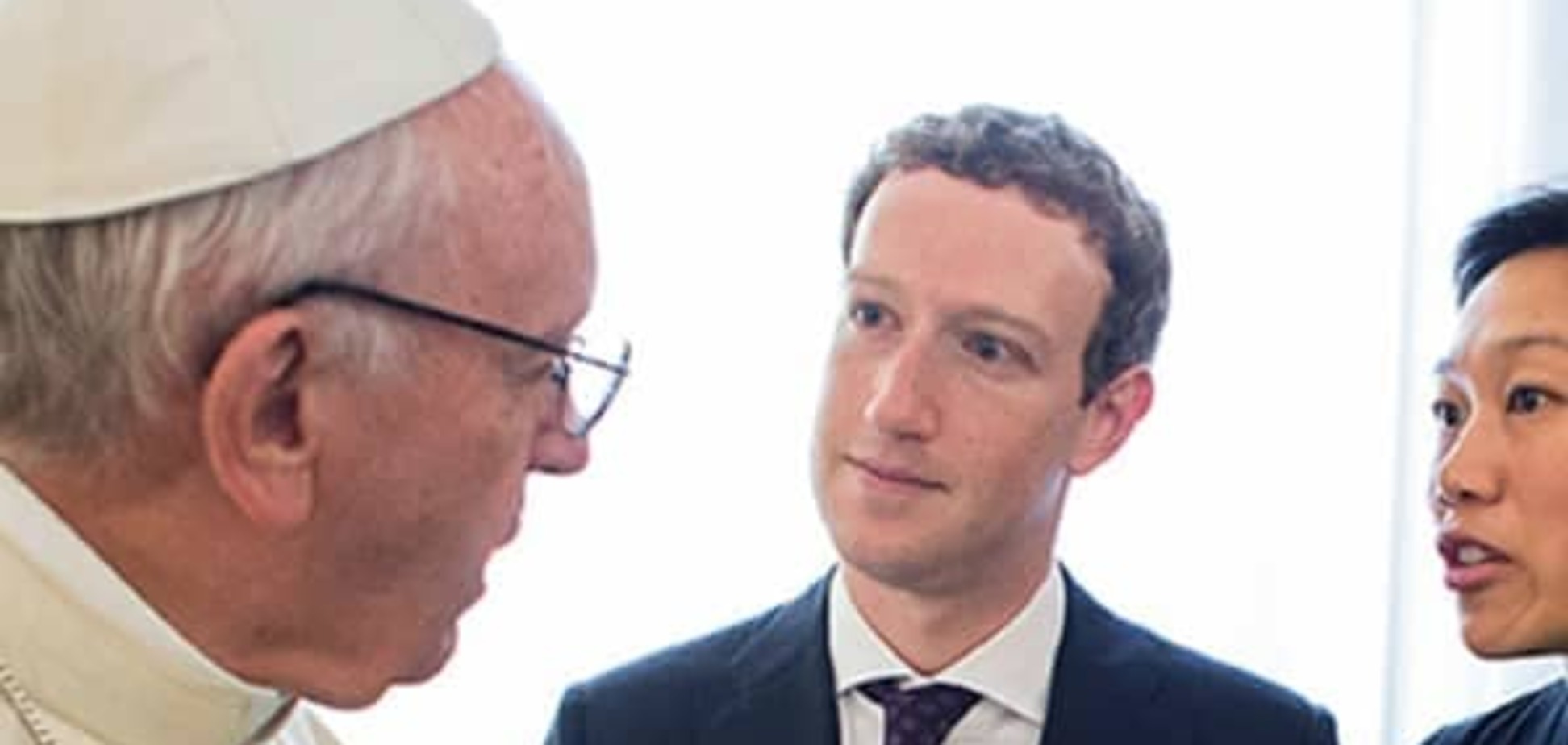 Марк Цукерберг и Папа Римский