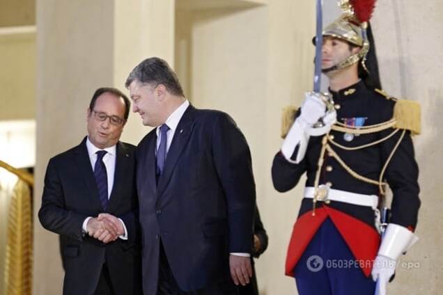 Франсуа Олланд и Петр Порошенко