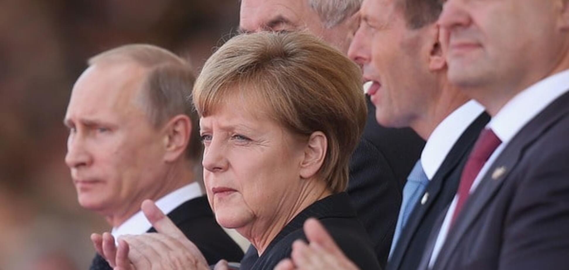 Путин, Меркель и Порошенко