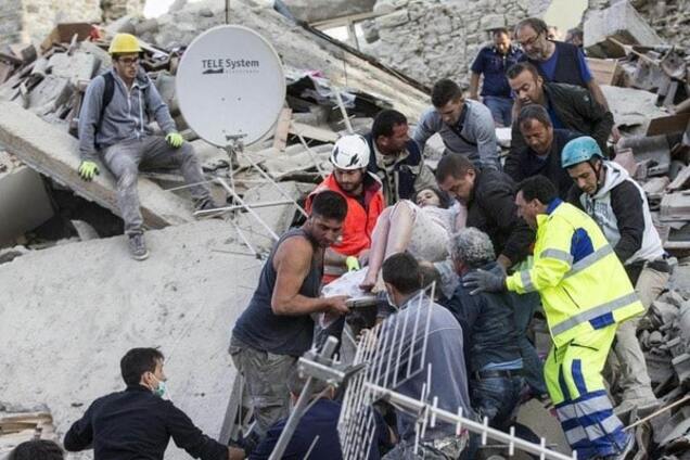 Землетрясение в Италии