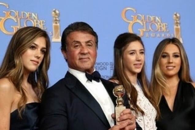 Сильвестр Сталлоне с дочерьми