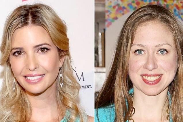 Иванка Трамп и Челси Клинтон