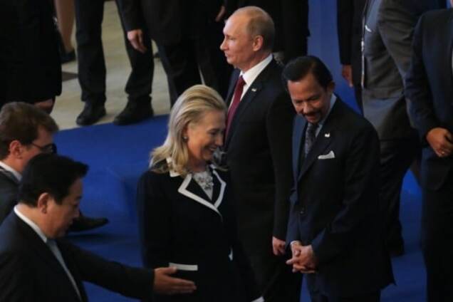 Хиллари Клинтон и Владимир Путин