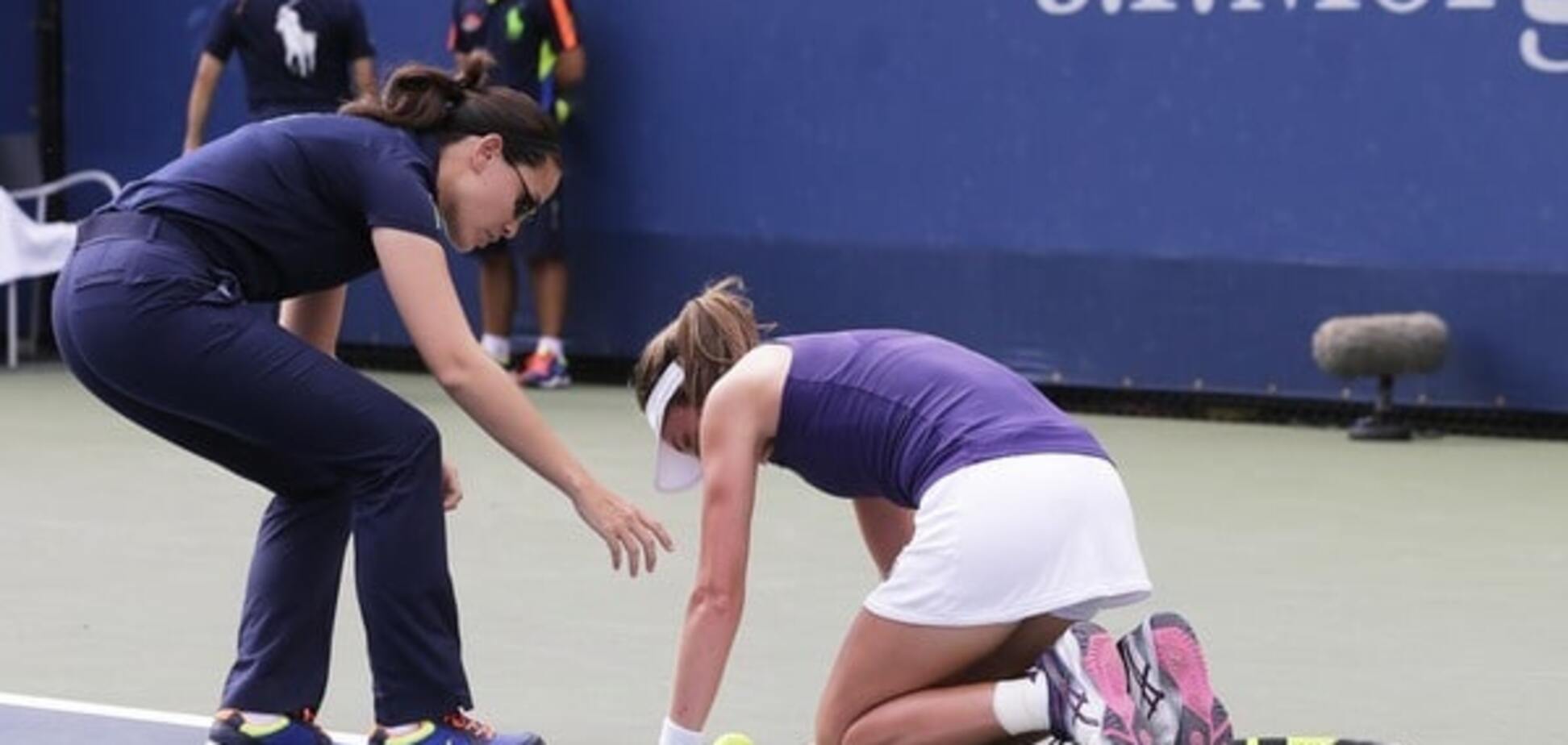 У известной теннисистки во время матча US Open случился приступ удушья: видео инцидента