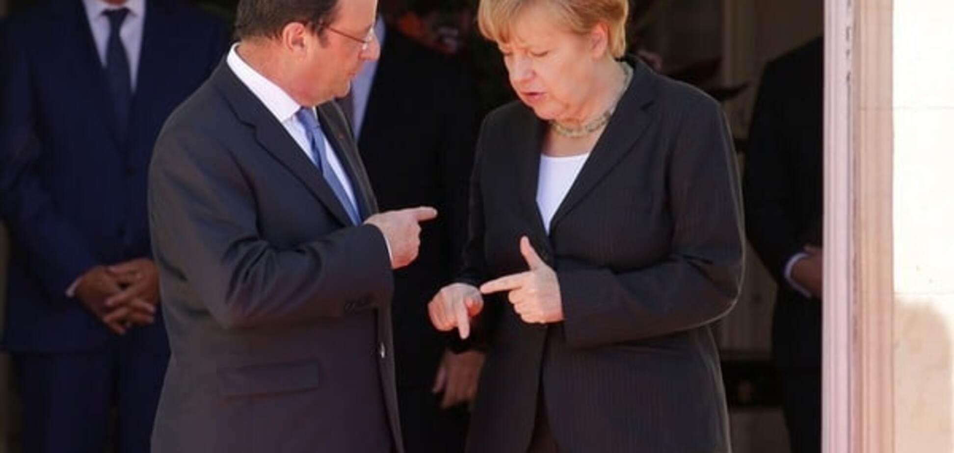 Франсуа Олланд и Ангела Меркель