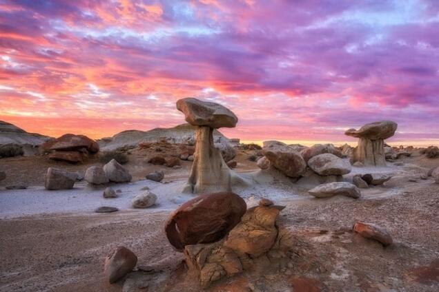 Инопланетные пейзажи пустоши Бисти: удивительное место в США