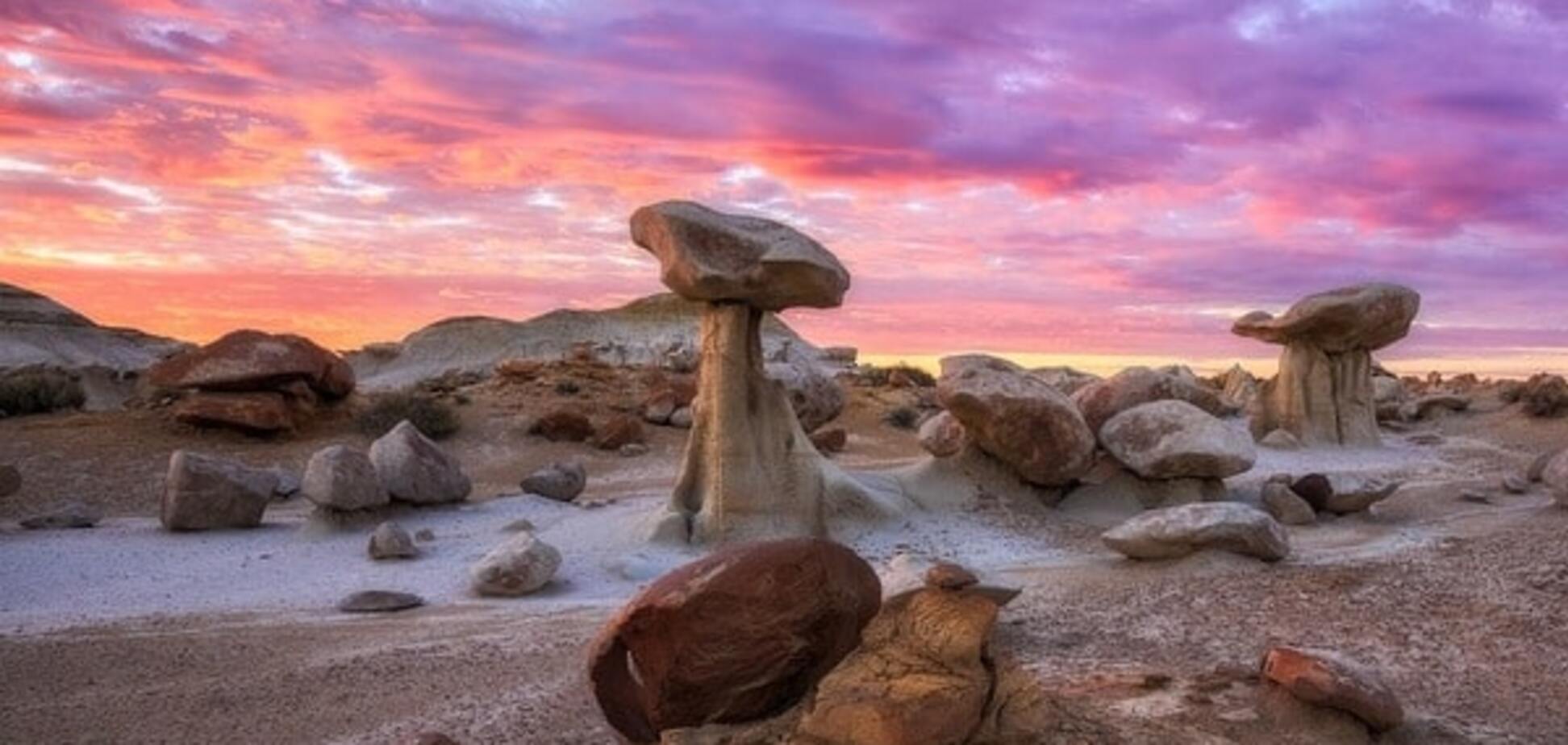 Инопланетные пейзажи пустоши Бисти: удивительное место в США