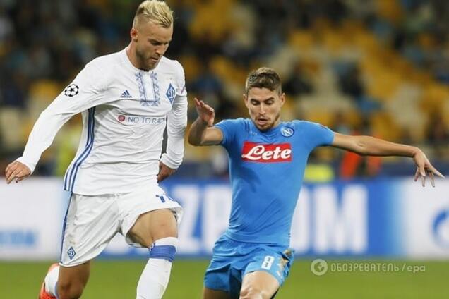 Ярмоленко 'напав' на арбітра під час матчу з 'Наполі'