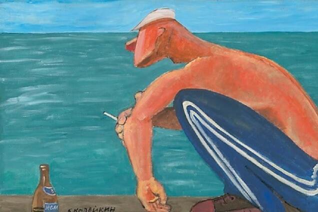 Небритое мурло с плюшевой обезьянкой