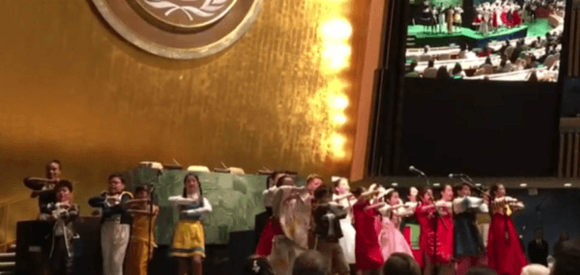 Російська народна: діти з Південної Кореї виконали на Генасамблеї ООН 'Калинку-малинку'