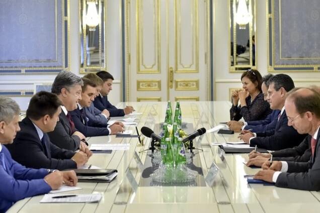 Петр Порошенко и Марош Шефчович