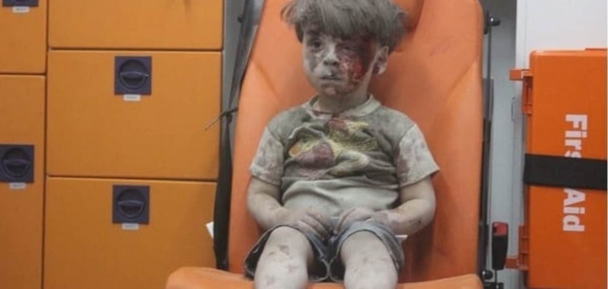 спасенный мальчик Сирия