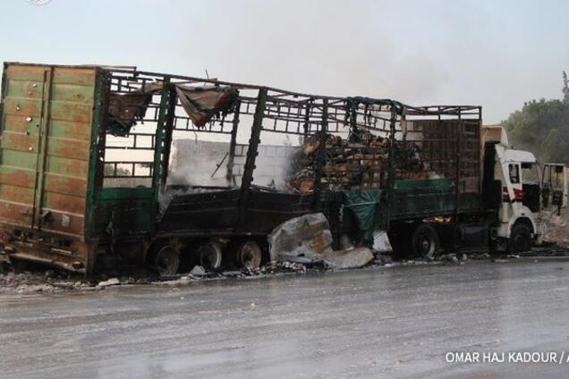 Обстрел гумконвоя в Сирии: ООН прекратила поставки помощи. Опубликованы шокирующие фото