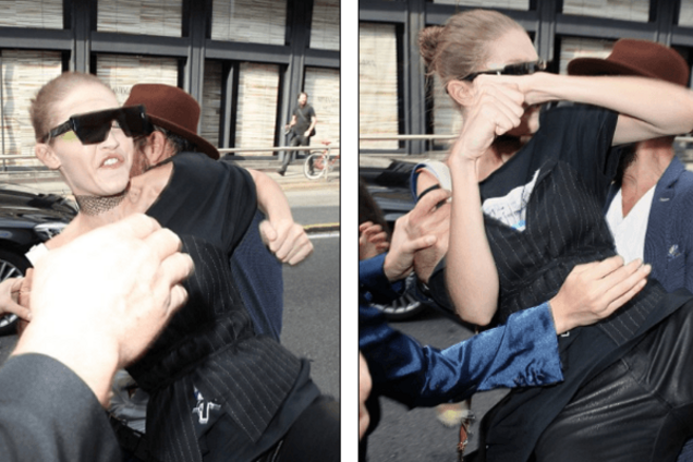 Скандалист Виталий Седюк получил от Джиджи Хадид по лицу за наглую выходку