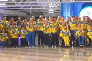Паралимпийская сборная Украины вернулась домой