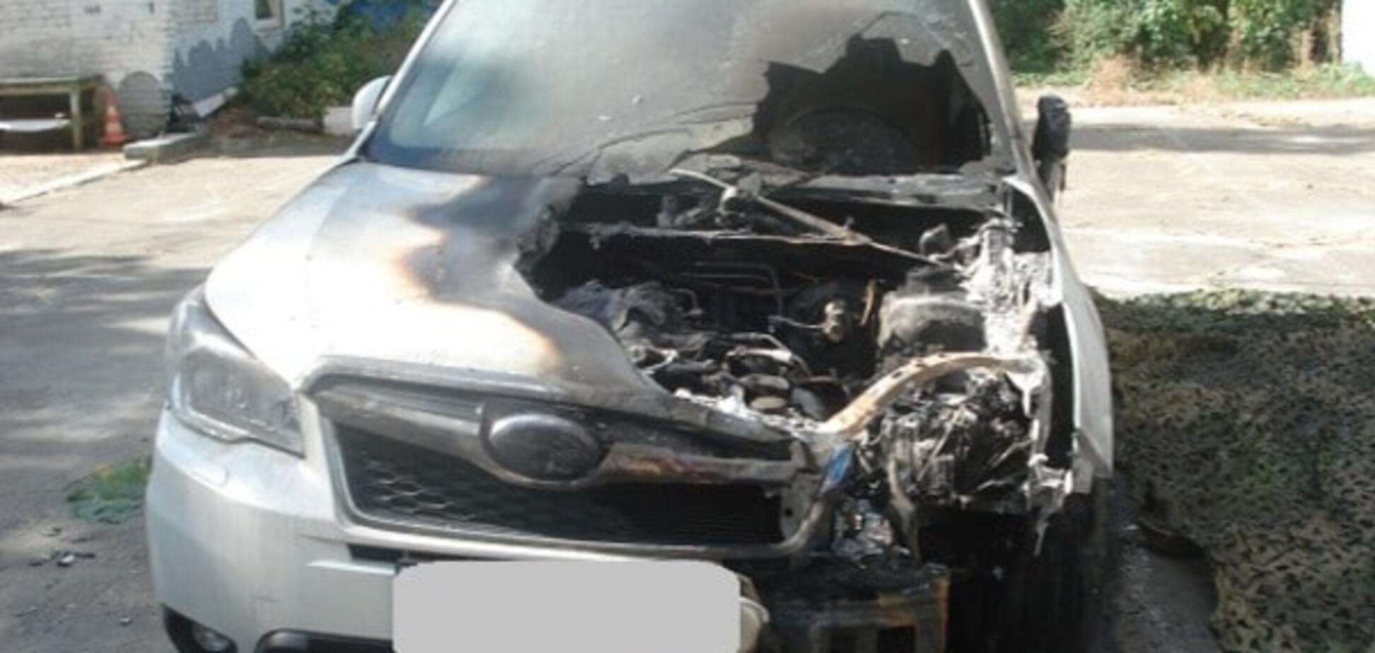 В Киеве сожгли автомобиль директора фирмы: опубликованы фото