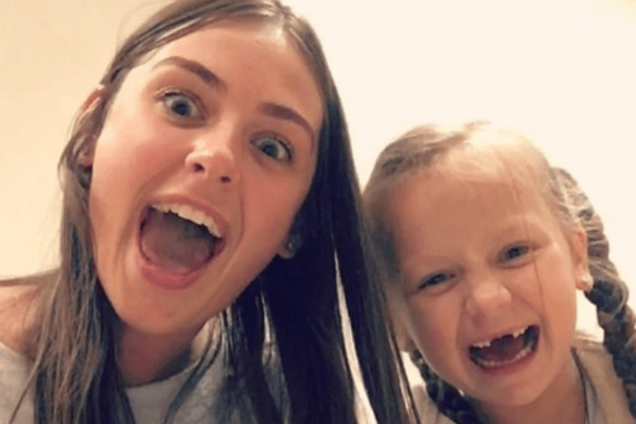 Алена Лесик с сестрой