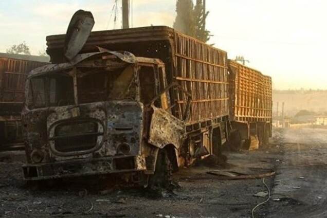 Пострадавший в Сирии гумконвой ООН