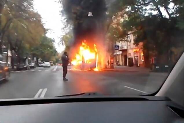 Пожар в Одессе