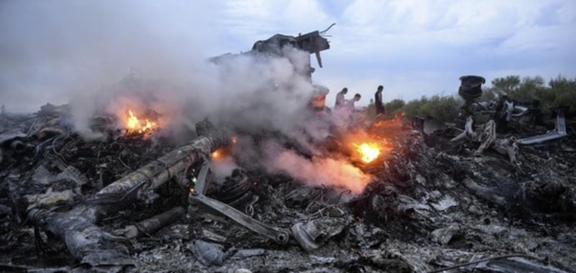 Место крушения рейса MH17