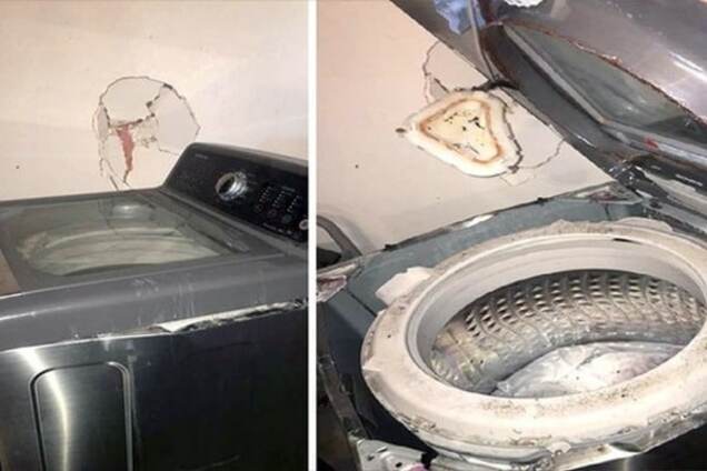 Стиральная машина Samsung взорвалась при стирке
