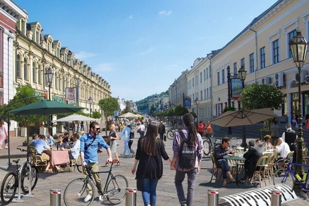 Вулиця Сагайдачного без автомобілів